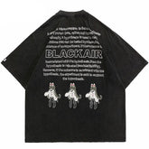 Black Air Cartoon Printed T-Shirt